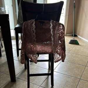 Lace Bolero Jacket in Pink